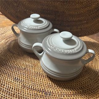 ルクルーゼ(LE CREUSET)のル・クルーゼ  ミニスープボウル　2点　ナツメグ(食器)