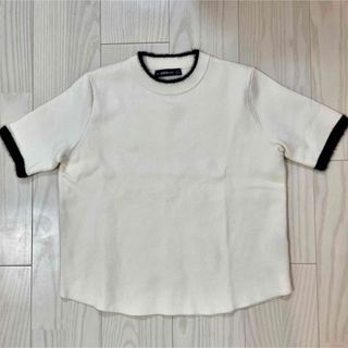 ザラ(ZARA)の【ZARA】美品  ザラ  半袖  ニット ファー(ニット/セーター)