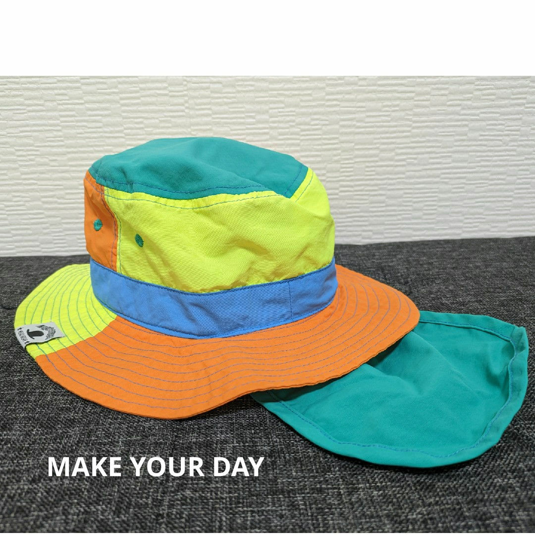 MAKE YOUR DAY(メイクユアデイ)のMAKE YOUR DAY　キッズ 日除け 紐付き 帽子 ハット 54 キッズ/ベビー/マタニティのこども用ファッション小物(帽子)の商品写真