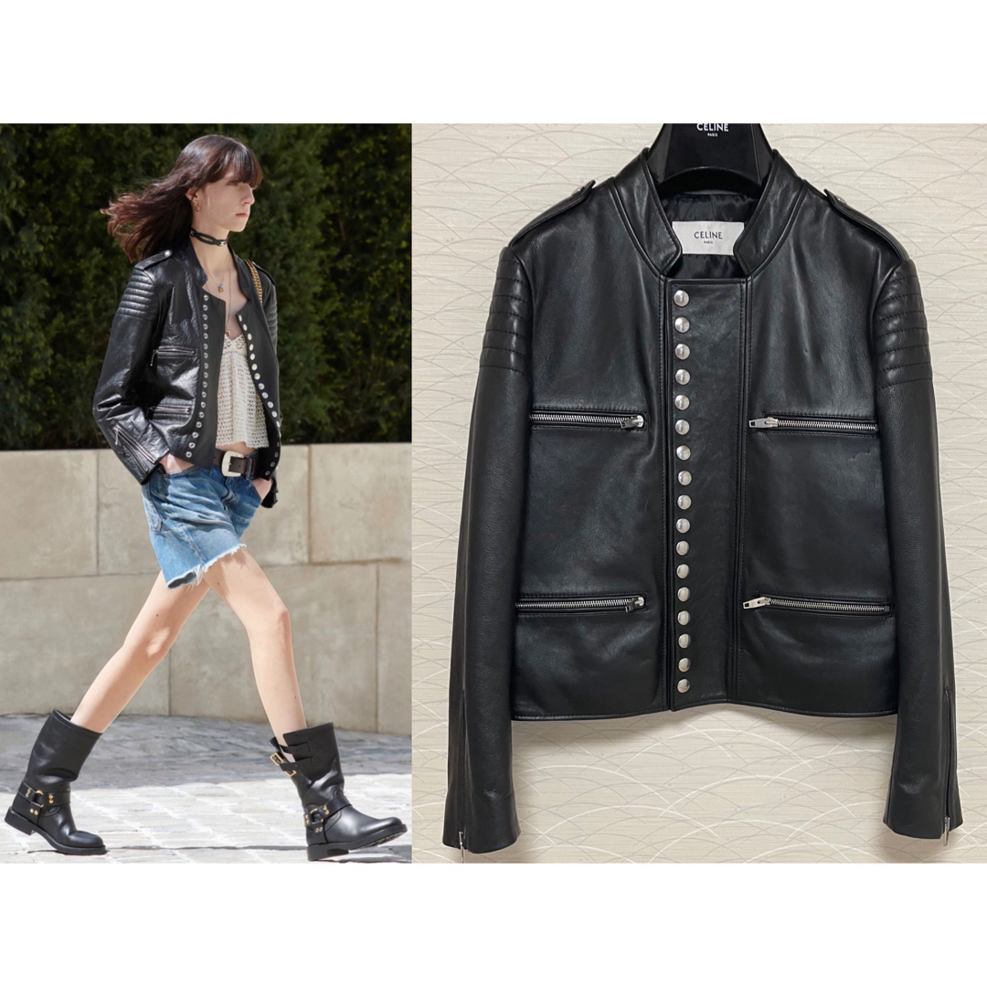 24SS Celine レザージャケット 38 エディスリマン | フリマアプリ ラクマ 24SS Celine レザージャケット 38 エディスリマン | フリマアプリ ラクマ