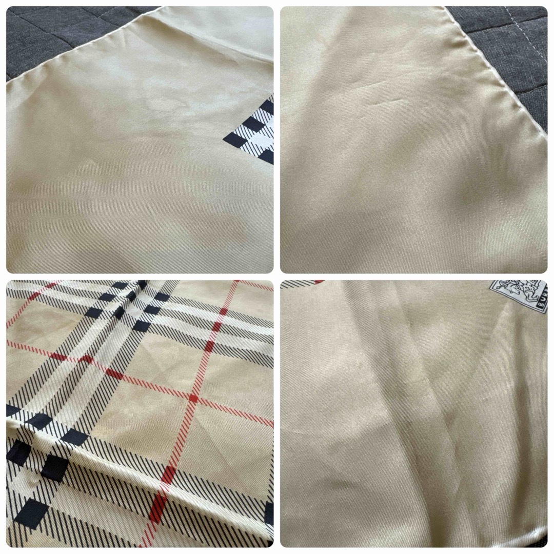 BURBERRY(バーバリー)のBURRERRYS バーバリー 大判 シルクスカーフ ノバチェック ロゴ レディースのファッション小物(バンダナ/スカーフ)の商品写真