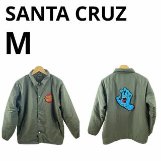 Santa Cruz - SANTA CRUZ サンタクルーズ パイルロゴ 裏ボア コーチジャケット M