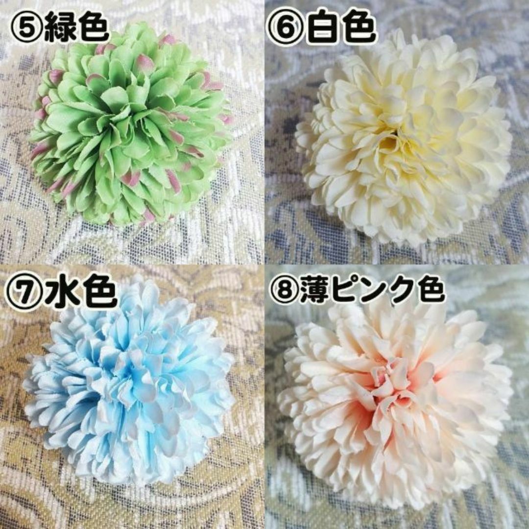 新品✨かんざし 着物におすすめ♡フラワーヘアピン 2色セット 赤×桃色 軽量 花 レディースのヘアアクセサリー(ヘアピン)の商品写真