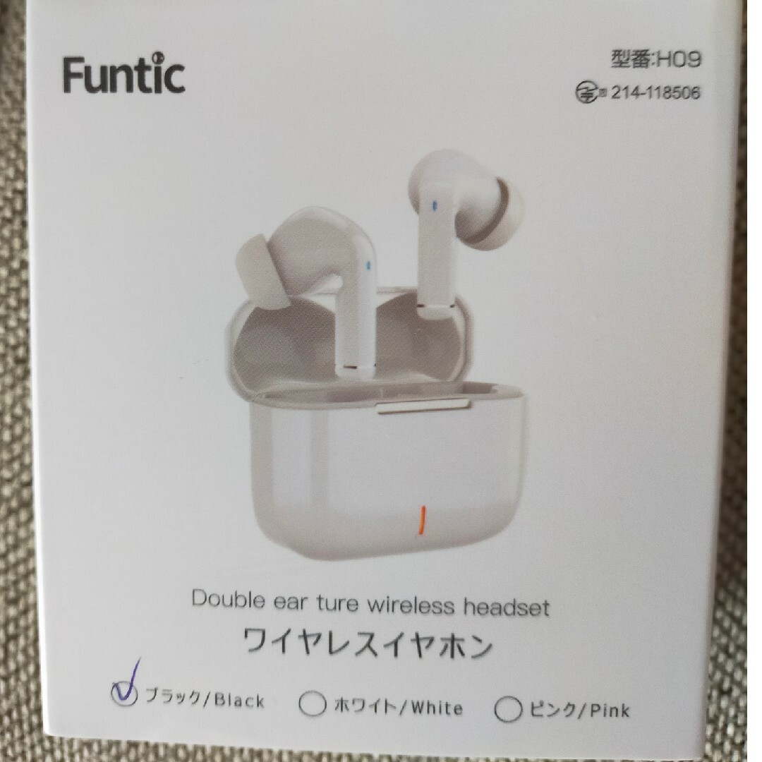 funtic ワイヤレスイヤホン スマホ/家電/カメラのオーディオ機器(ヘッドフォン/イヤフォン)の商品写真
