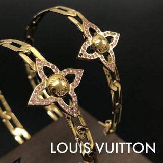 ルイヴィトン(LOUIS VUITTON)の☆極美品☆ルイヴィトン ピアス クレオール フラワー ピアス　フープピアス(ピアス)