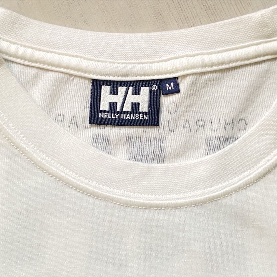 HELLY HANSEN(ヘリーハンセン)のTシャツ　ヘリーハンセン　沖縄　マンタ　Mサイズ　ホワイト メンズのトップス(Tシャツ/カットソー(半袖/袖なし))の商品写真