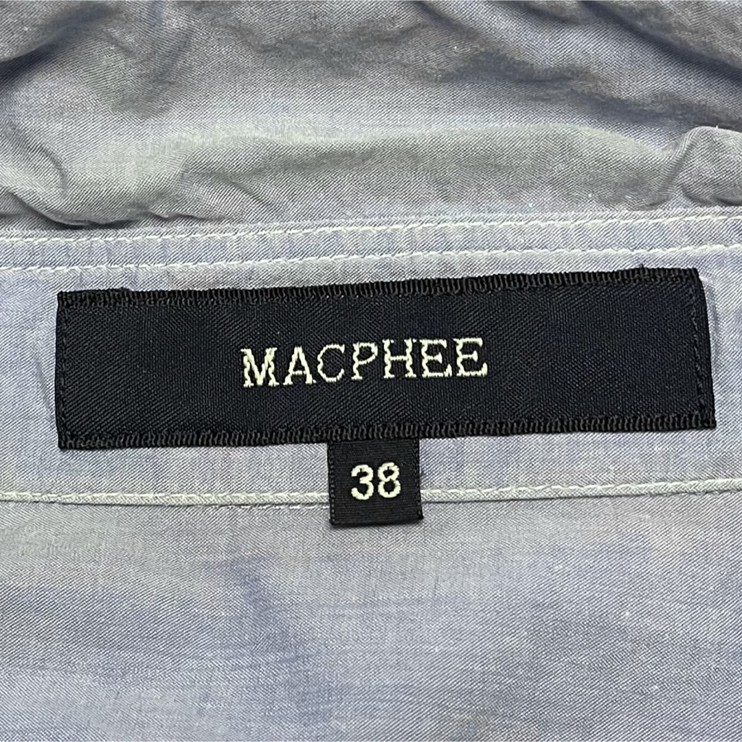 MACPHEE(マカフィー)のMACPHEE マカフィー　シャツ　ブルー レディースのトップス(シャツ/ブラウス(長袖/七分))の商品写真