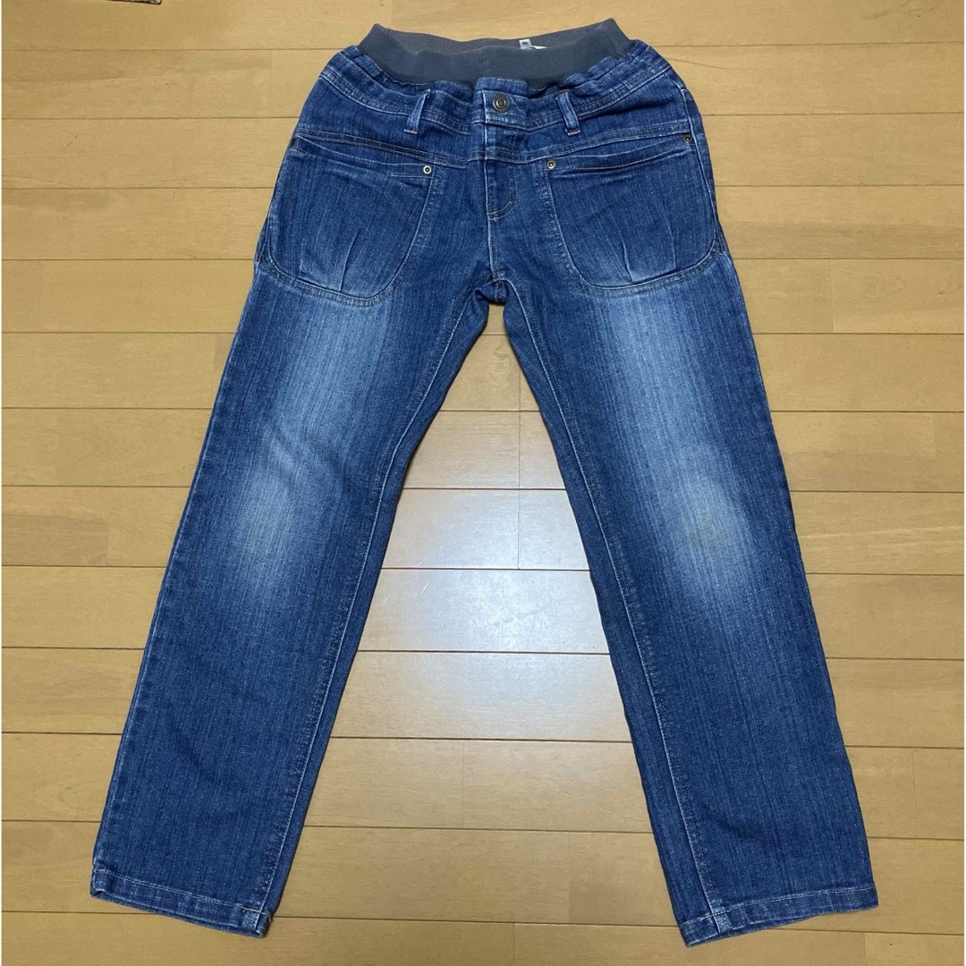 3can4on(サンカンシオン)のジーンズ　ブルー　サンカンシオン　140 キッズ/ベビー/マタニティのキッズ服女の子用(90cm~)(パンツ/スパッツ)の商品写真