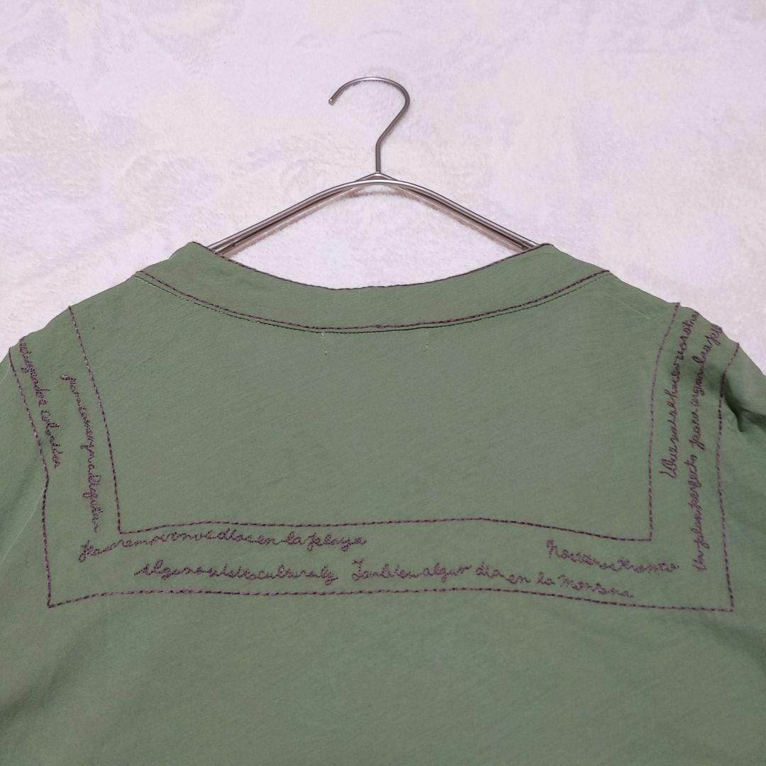 Jocomomola(ホコモモラ)の【Jocomomola】ホコモモラ（40）長袖シャツ 刺繍 パフスリーブ レディースのトップス(Tシャツ(長袖/七分))の商品写真