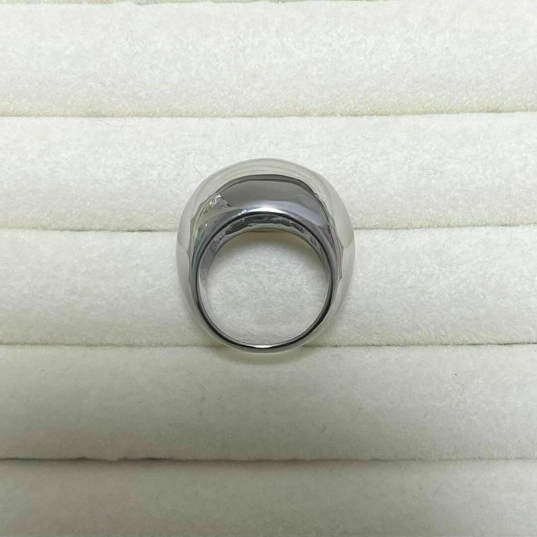 035b9シルバーリング指輪ゴールド　アクセサリー　石　プチプラ韓国　ジュエリー レディースのアクセサリー(リング(指輪))の商品写真
