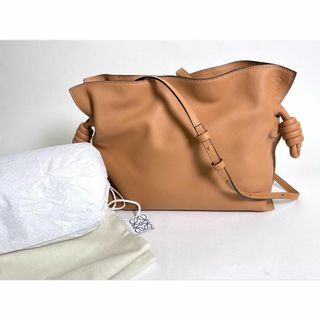 ロエベ(LOEWE)の極美品LOEWE ロエベ♡フラメンコクラッチ ショルダーバッグ レザー ブラウン(クラッチバッグ)