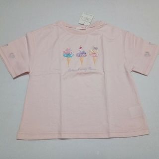 mezzo piano - 130 メゾピアノ アイス Tシャツ 袖ハート