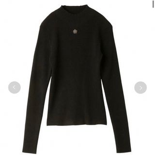 マリークワント(MARY QUANT)のLILY BROWN×MARY QUANT ハイネックニット ブラック 黒(ニット/セーター)