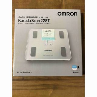 OMRON - 【新品未使用・保証書付】体重体組成計 カラダスキャン HBF-228T-SW