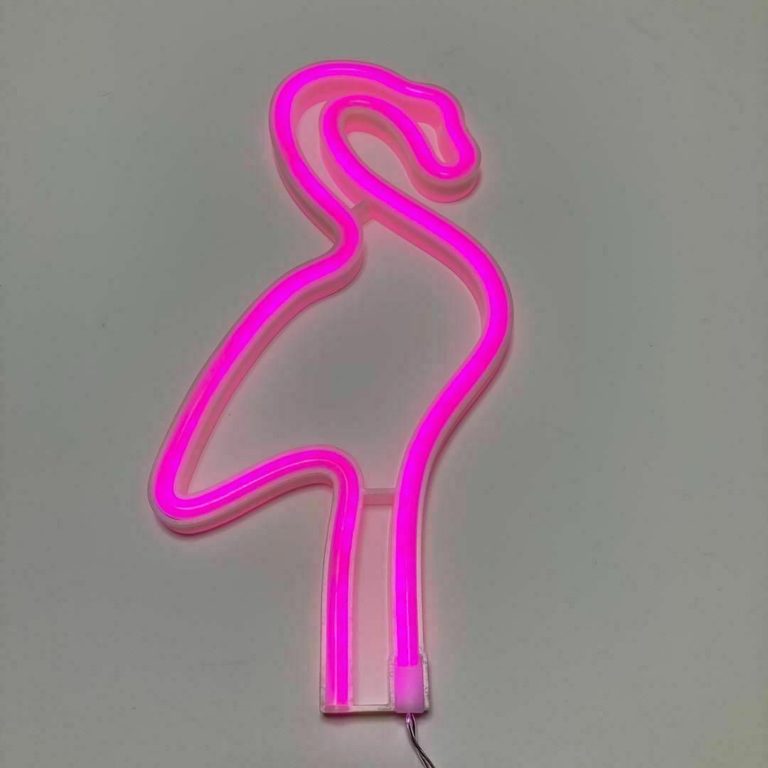 ネオンライト　LED フラミンゴ　ピンク　飾り　インテリア　看板　インスタ映え インテリア/住まい/日用品のライト/照明/LED(蛍光灯/電球)の商品写真