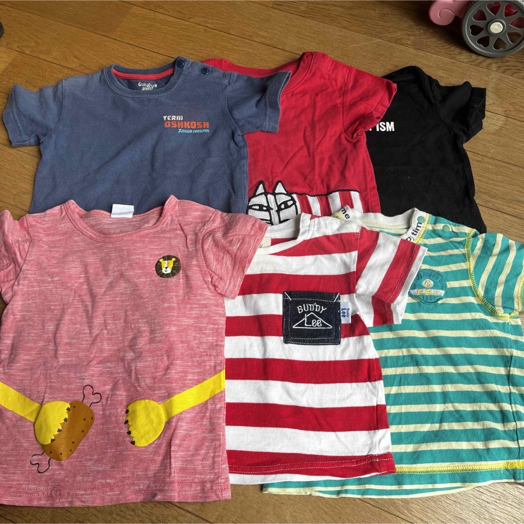 COMME CA ISM(コムサイズム)のbaiya90男の子保育園まとめ売り半袖Tシャツ春夏遊び着ベビーキッズ子供服 キッズ/ベビー/マタニティのキッズ服男の子用(90cm~)(Tシャツ/カットソー)の商品写真