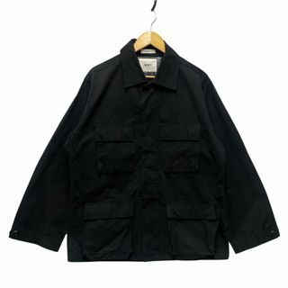 ダブルタップス(W)taps)のWTAPS ダブルタップス 品番 WVDT-SHM03 JUNGLE LS SHIRT NYCO RIPSTOP ジャングル シャツ ブラック サイズ3 正規品 / 34074(シャツ)