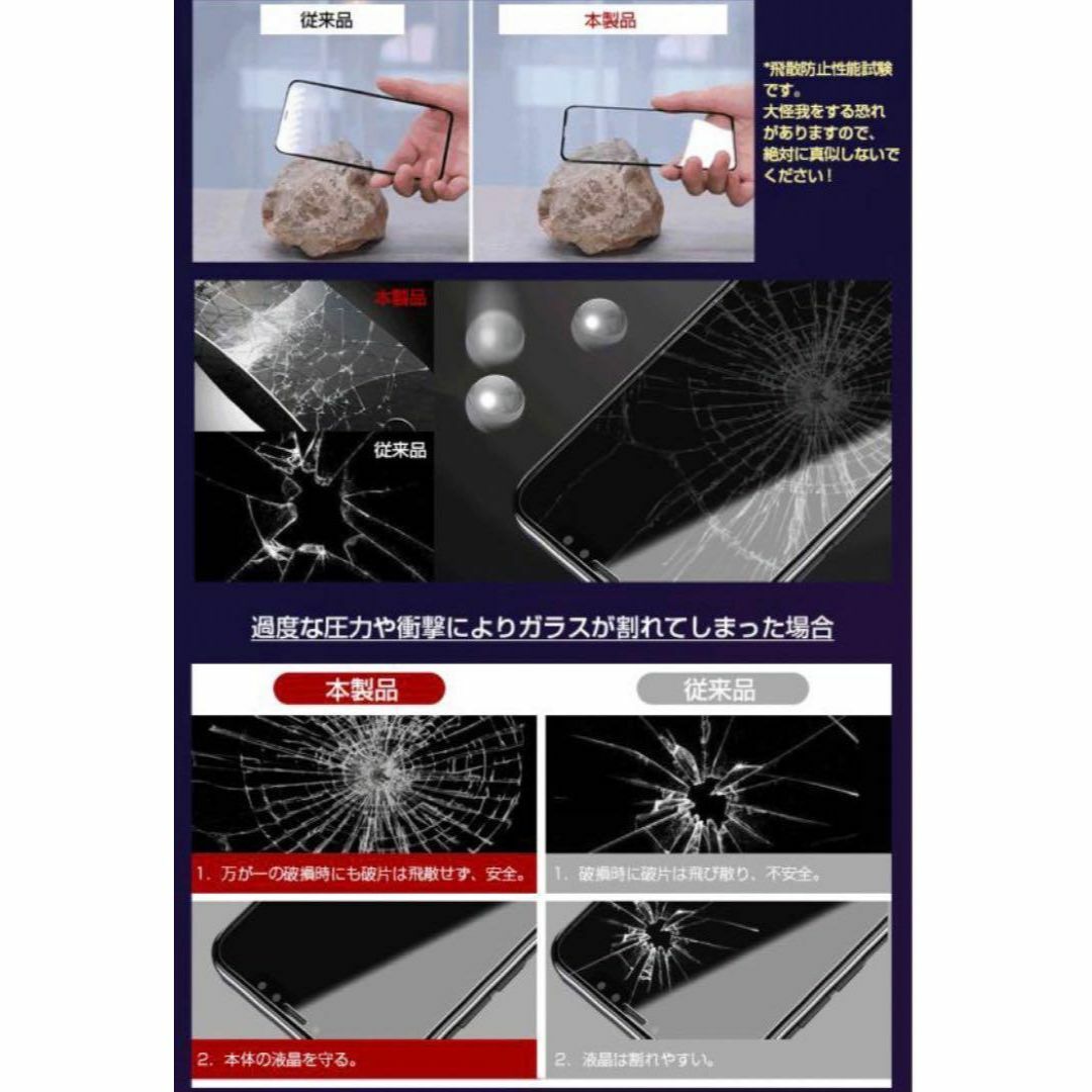 ☆2枚セット★【iPhoneXsMax専用】9D全画面保護ガラスフィルム スマホ/家電/カメラのスマホアクセサリー(保護フィルム)の商品写真