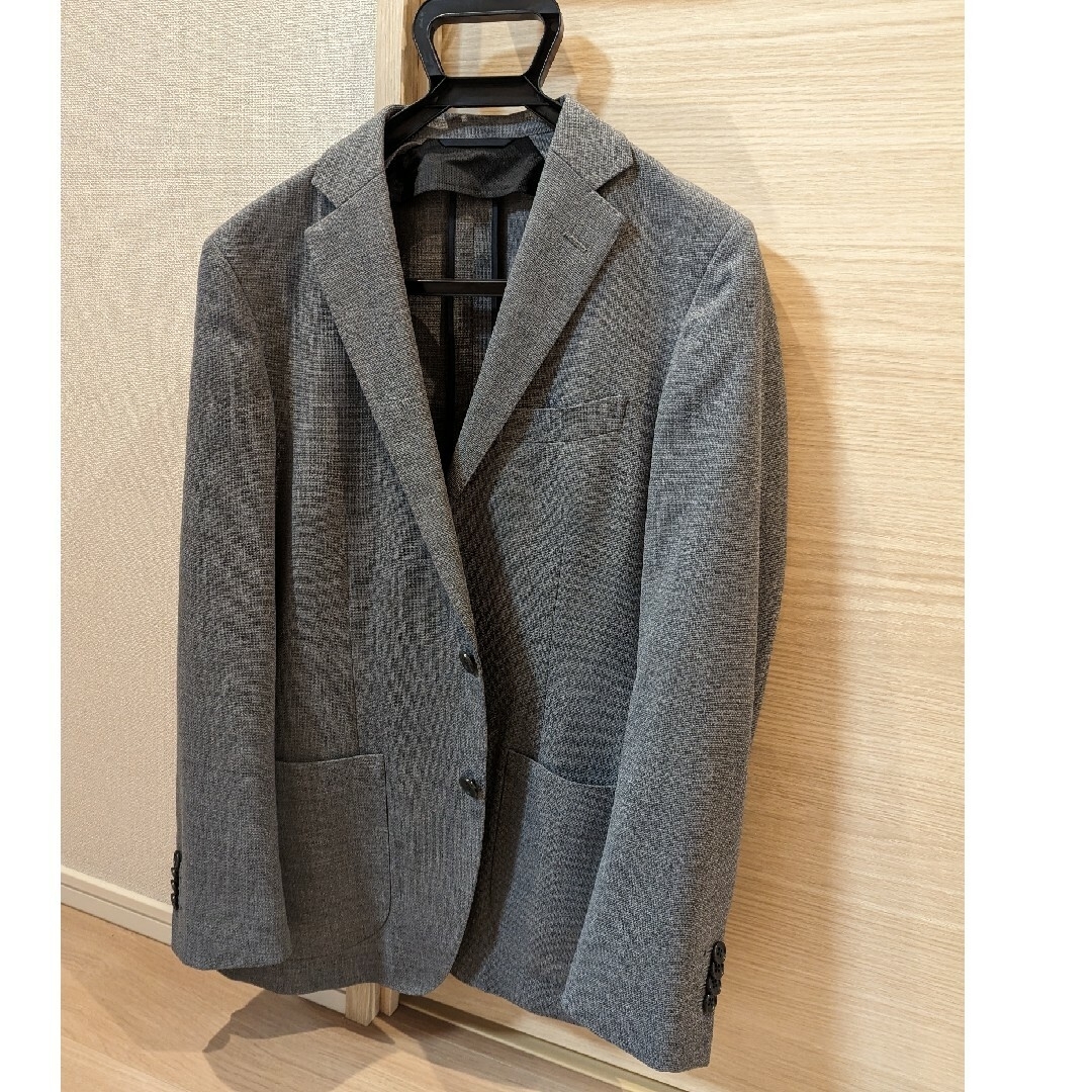 THE SUIT COMPANY(スーツカンパニー)のsolotex WASHABLE テーラードジャケット グレー メンズのジャケット/アウター(テーラードジャケット)の商品写真