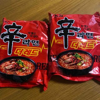 【農心】辛ラーメン　ザレッド（The Red）125g 韓国らーめん 激辛2個(麺類)