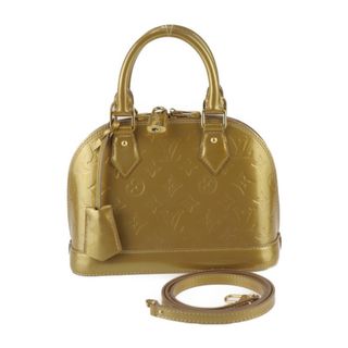 ルイヴィトン(LOUIS VUITTON)のLOUIS VUITTON ルイ ヴィトン モノグラムヴェルニ アルマ BB ハンドバッグ M50567   パテントレザー モルドレ ゴールド金具  2WAY ショルダーバッグ 【本物保証】(ハンドバッグ)