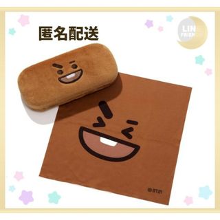 ビーティーイシビル(BT21)の✦公式✦BTS SUGA BT21 SHOOKY ぬいぐるみ素材メガネケース(アイドルグッズ)