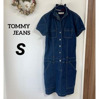 トミージーンズ(TOMMY JEANS)の【美品】TOMMY JEANS トミージーンズ　デニムミニワンピース　S(その他)