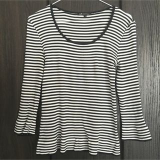 ニジュウサンク(23区)の23区☆サイズ38☆ボーダートップス(Tシャツ(長袖/七分))