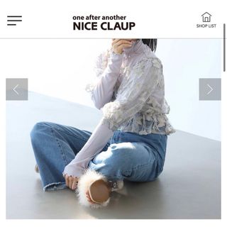 one after another NICE CLAUP - 【新品タグ付き】ナイスクラップ バタフライブラウス+インナーセット