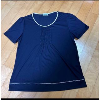 Courreges - クレージュ  半袖テイシャツ　濃紺　サイズ40  トップス　カットソー　美品