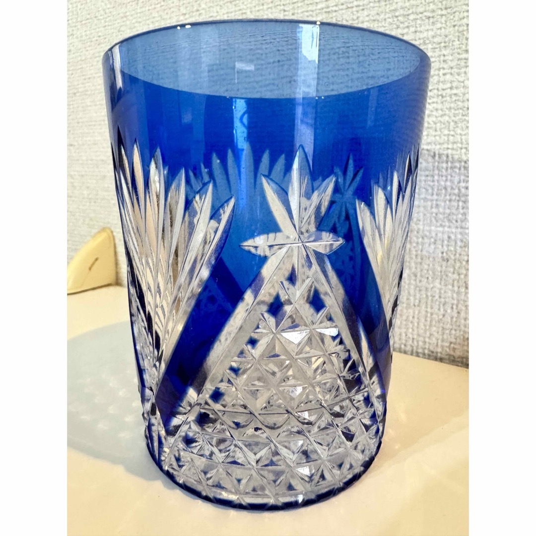 Baccarat(バカラ)の新品★カガミクリスタル★江戸切子★ロックグラス★ペアセット★KAGAMI バカラ インテリア/住まい/日用品のキッチン/食器(グラス/カップ)の商品写真