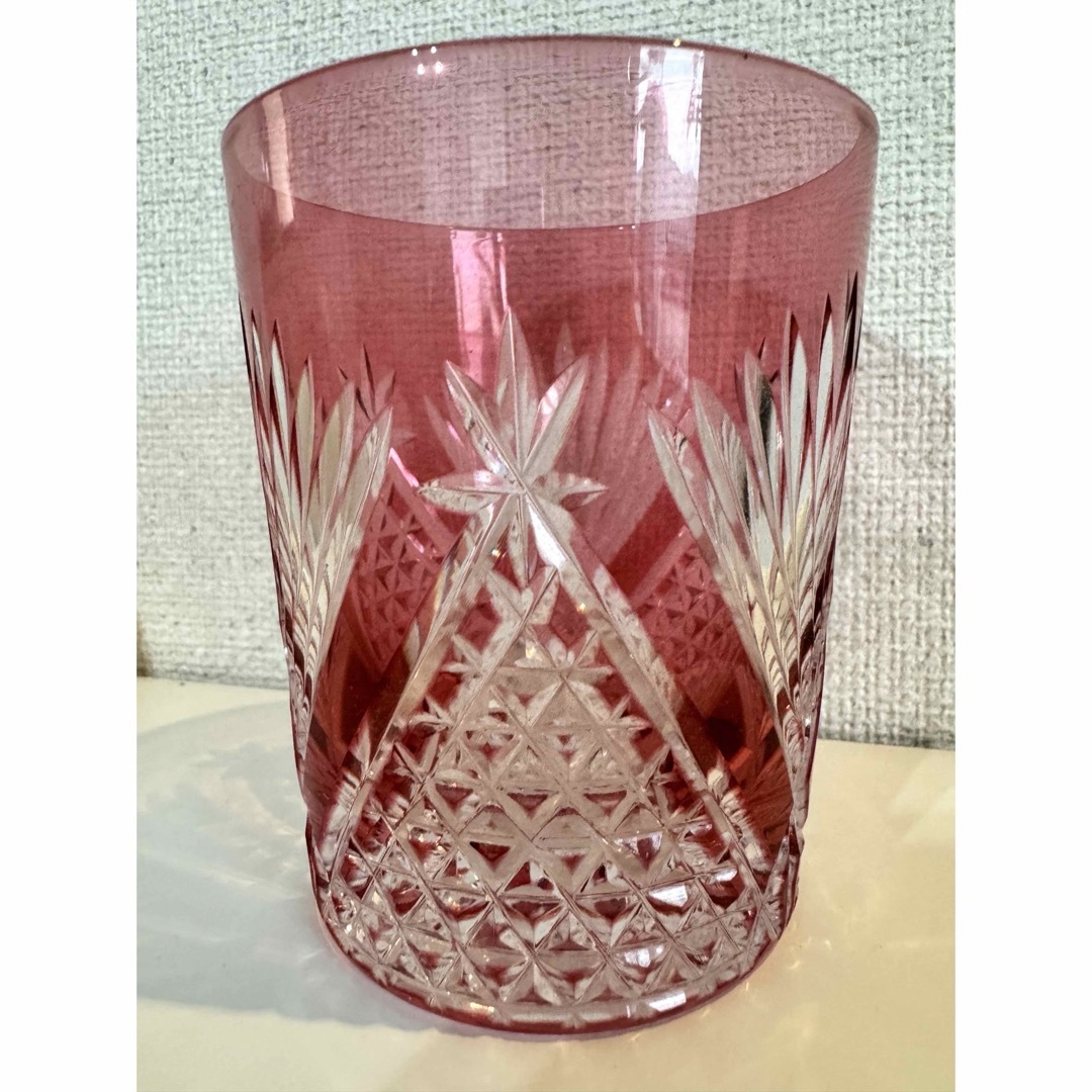 Baccarat(バカラ)の新品★カガミクリスタル★江戸切子★ロックグラス★ペアセット★KAGAMI バカラ インテリア/住まい/日用品のキッチン/食器(グラス/カップ)の商品写真