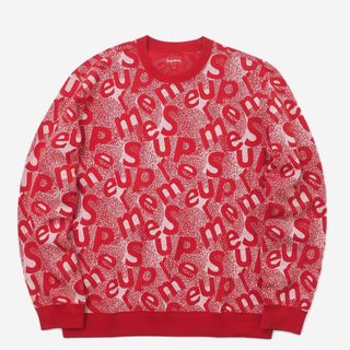 シュプリーム(Supreme)のSupreme Scatter Text Crewneck セーター(ニット/セーター)