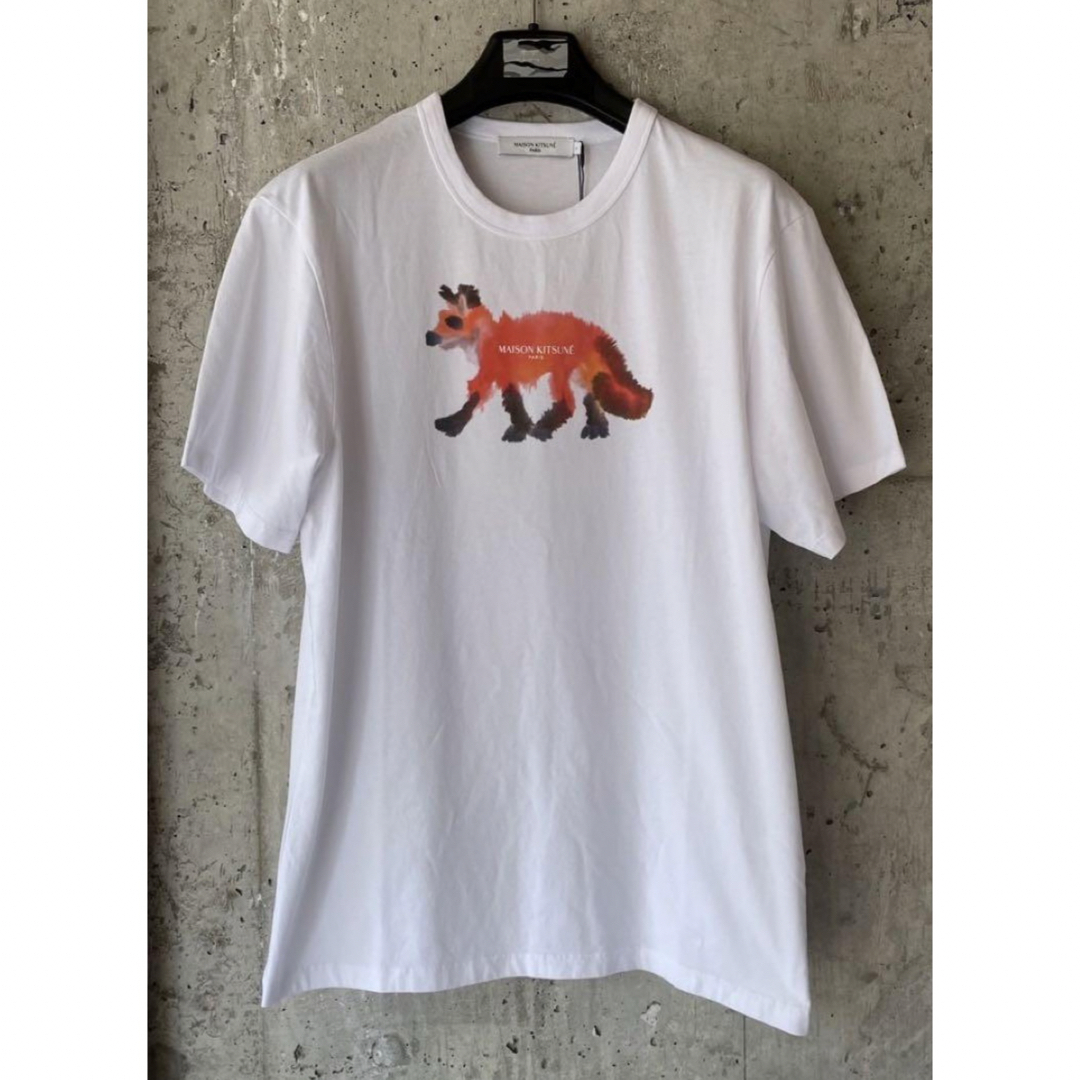 MAISON KITSUNE'(メゾンキツネ)のMAISON KITSUNE メゾンキツネ Tシャツ ホワイト L メンズのトップス(Tシャツ/カットソー(半袖/袖なし))の商品写真