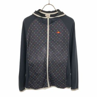 エレッセ(ellesse)のエレッセ ドット トレーニング 長袖 メッシュ ジップパーカー M ネイビー系 ellesse スポーツ レディース 古着 【240421】 メール便可(トレーニング用品)