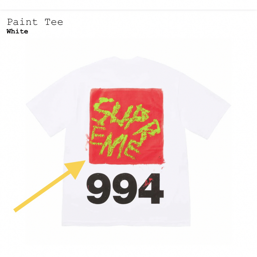 Supreme(シュプリーム)のsupreme Paint Tee sticker ステッカー メンズのファッション小物(その他)の商品写真