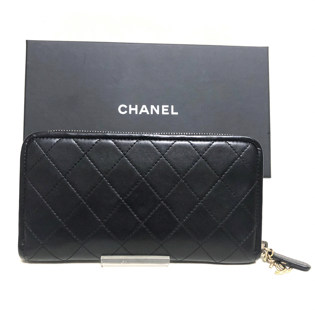 CHANEL(シャネル)のCHANEL シャネル  マトラッセ ラウンドファスナー 長財布 【Gカード有】 レディースのファッション小物(財布)の商品写真