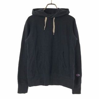 チャンピオン(Champion)のチャンピオン REVERSE WEAVE 長袖 スウェットパーカー L ネイビー Champion レディース 古着 【240421】(パーカー)