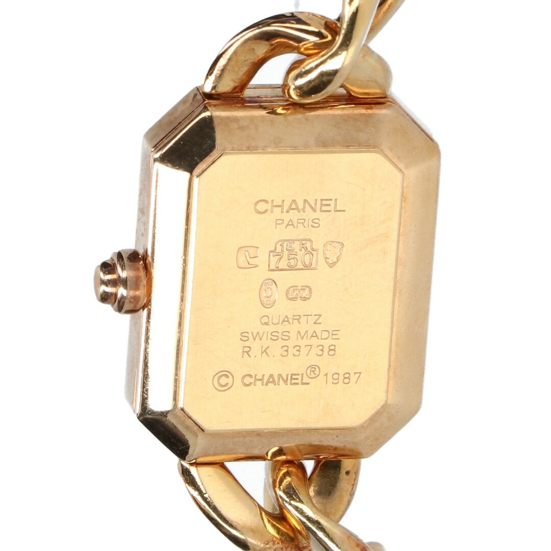 CHANEL(シャネル)のシャネル H0003 K18YG ブラック文字盤 プルミエールL クォーツ レディースのファッション小物(腕時計)の商品写真