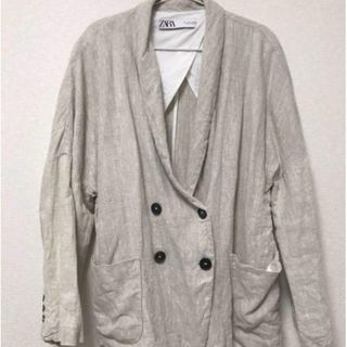 ザラ(ZARA)の【美品】ZARA リネンジャケット(テーラードジャケット)