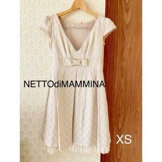 NETTO di MAMMINA - レディース　ワンピース　半袖 ネットディマミーナ　XS S ベージュ