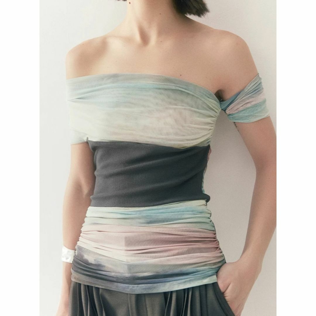 【メーカー直売】の商品をすべて TODAYFUL - someonesometimes グラデーション シアー ワン シャツ+ブラウス(半袖+袖なし)