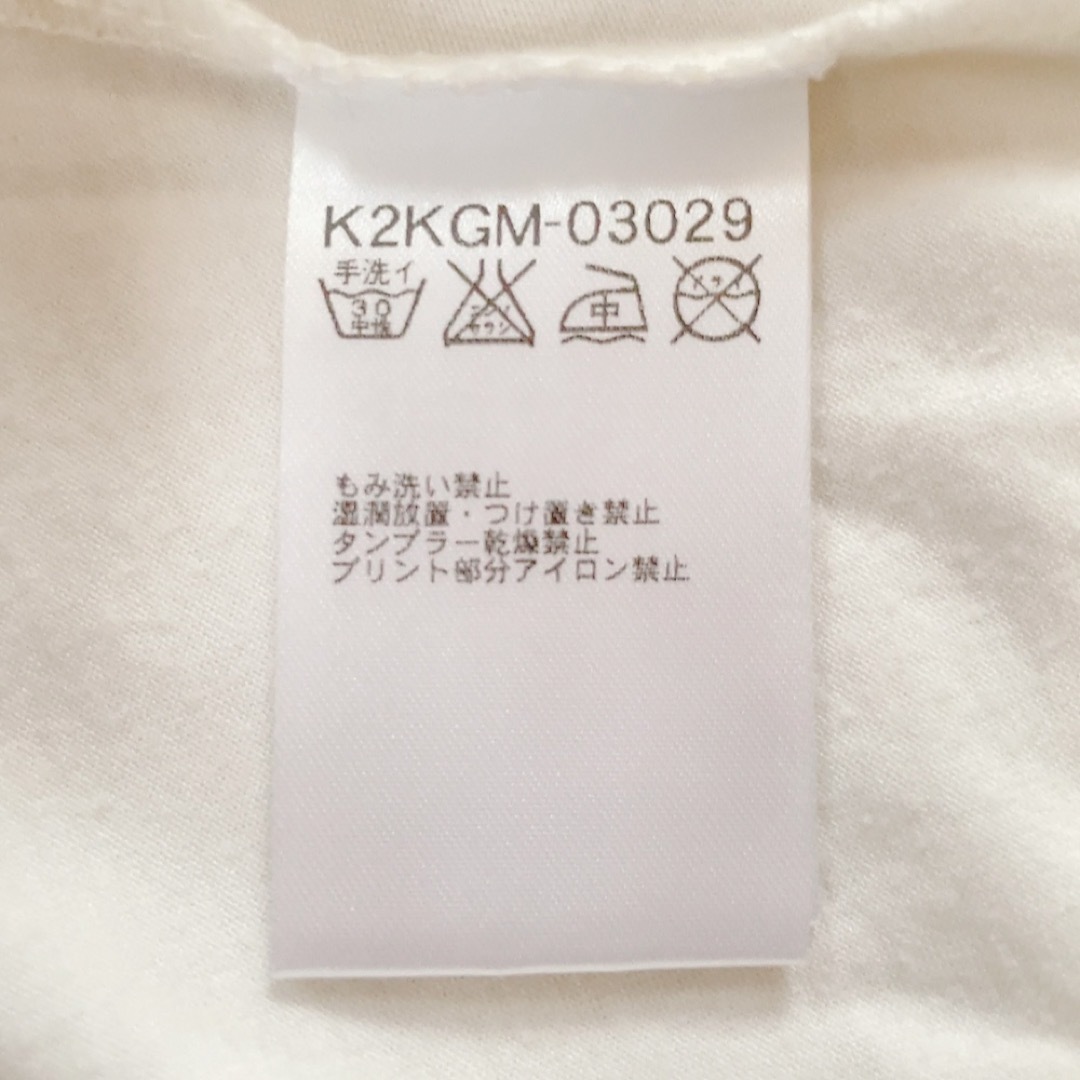 a.v.v(アーヴェヴェ)のavv 半袖Tシャツ 白 S レディースカットソー レディースのトップス(Tシャツ(半袖/袖なし))の商品写真