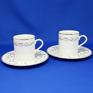 ミキモト(MIKIMOTO)のMIKIMOTO ミキモト コーヒー カップ＆ソーサー 2客　マグカップ(食器)