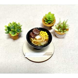 ミニチュアラーメン 味噌ラーメン フェイクフード 食品サンプル ハンドメイド(ミニチュア)