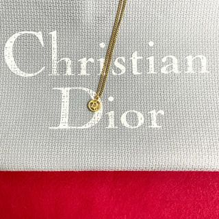 ディオール(Dior)の極 美品 Christian Dior クリスチャンディオール ロゴ モチーフ チェーン ネックレス ペンダント アクセサリー レディース ゴールド 26674(ネックレス)