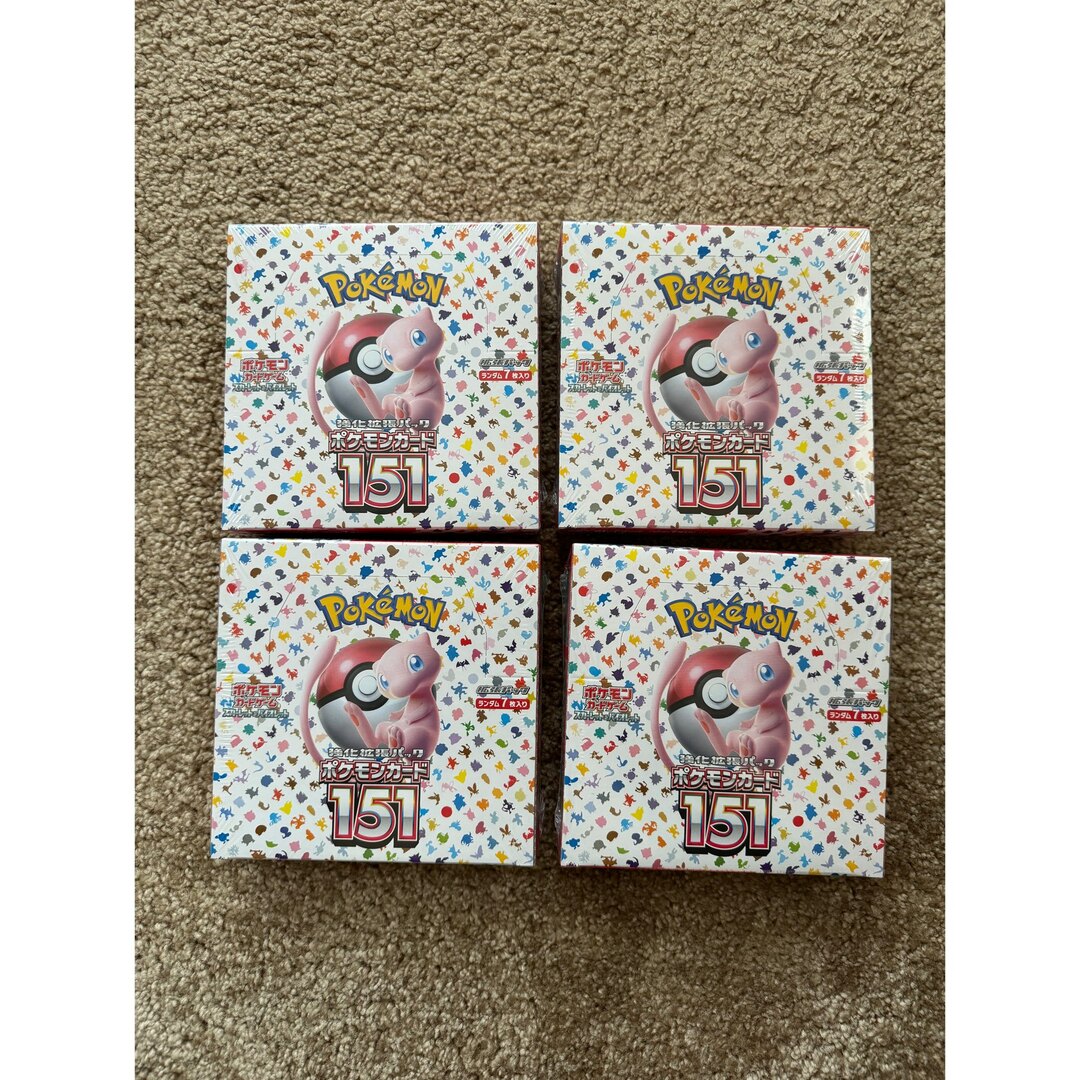 ポケモンカード 151 4BOX シュリンクあり ポケモンカード 151 4BOX シュリンクあり