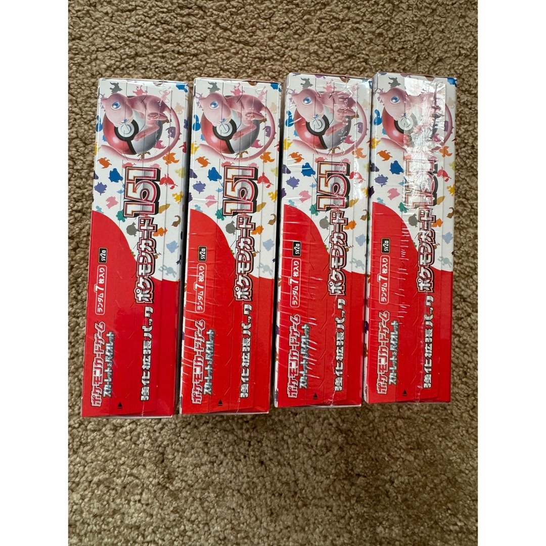 ポケモンカード 151 4BOX シュリンクあり ポケモンカード 151 4BOX シュリンクあり