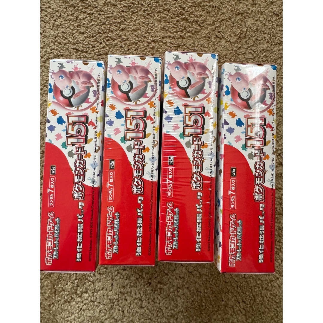 ポケモンカード 151 4BOX シュリンクあり ポケモンカード 151 4BOX シュリンクあり