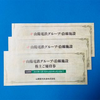 山陽電鉄グループ・沿線施設 株主優待券3冊(その他)